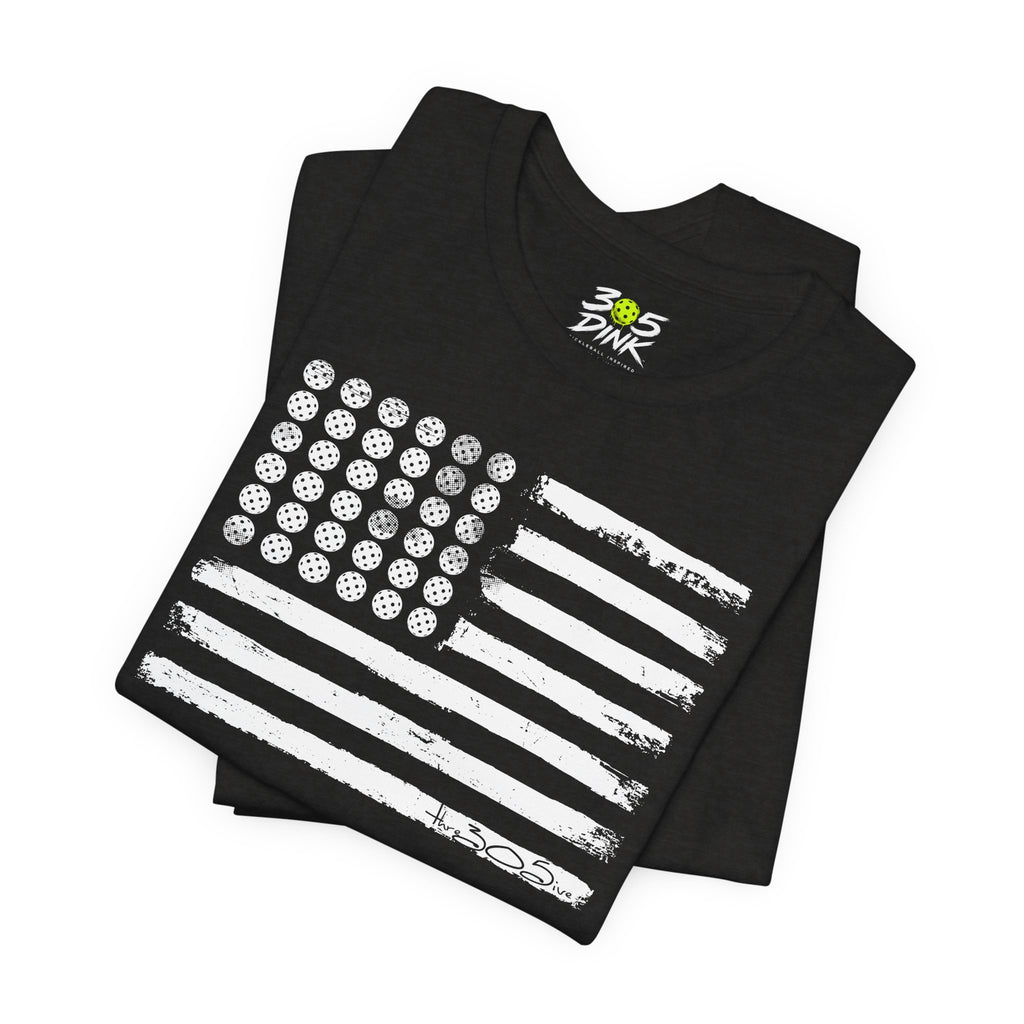 Distressed American Flag Tee